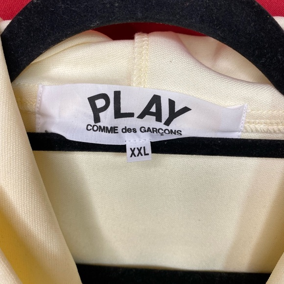 Comme Des Garçons Play Black Heart Back Logo Zip-Up Hoodie XXL - Picture 4 of 8